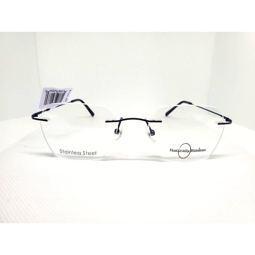 Naturally Rimless NR-374 Eyeglasses Navy 51-19-140